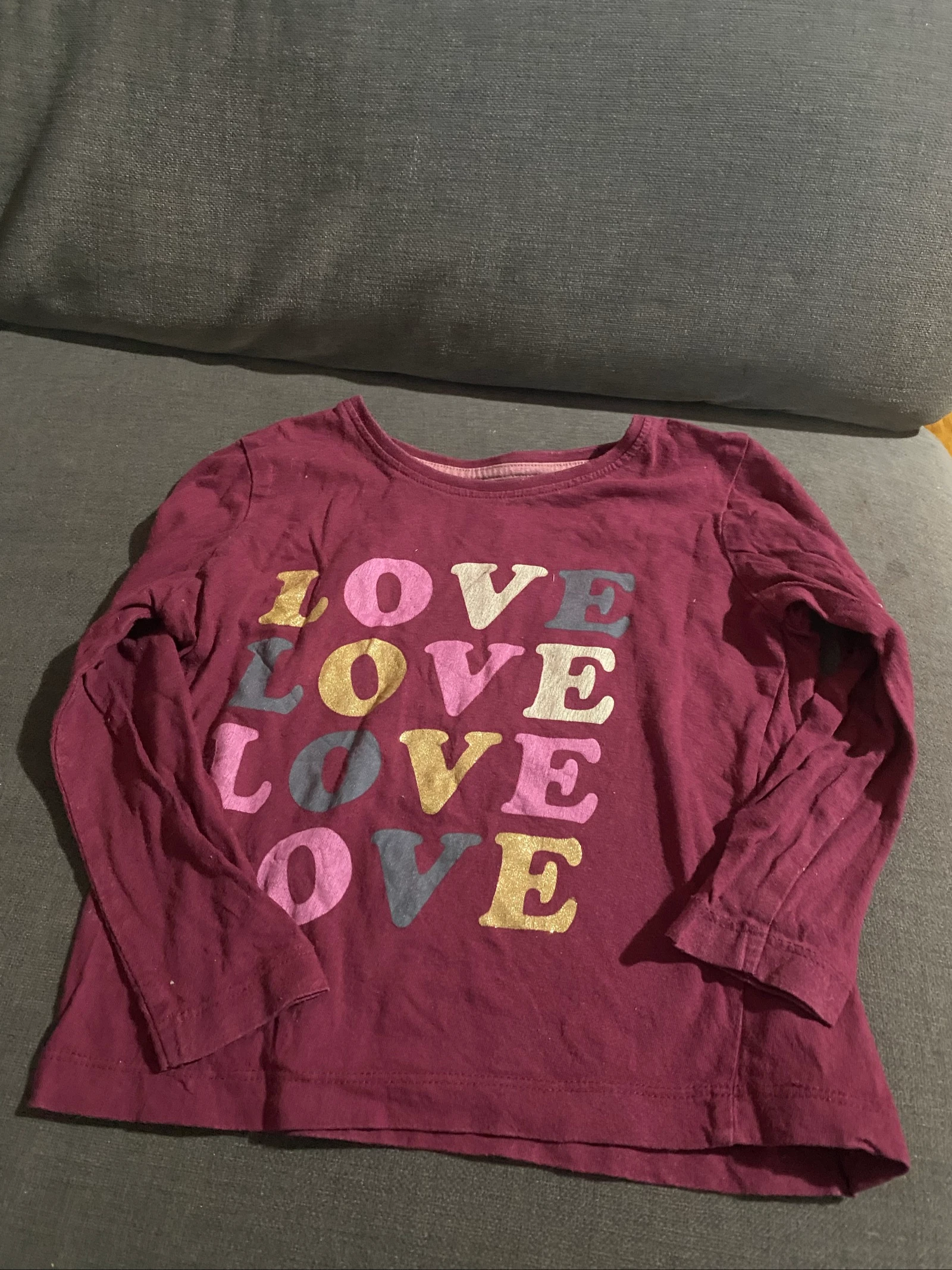 Camisola manga comprida menina 2-3 anos d